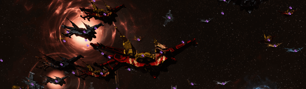 Die Choonka Flotte trifft im Zielgebiet ein.